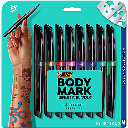 Body Mark By Bi C Brush Tip Halloween Temporary Tattoo Marker 0.05