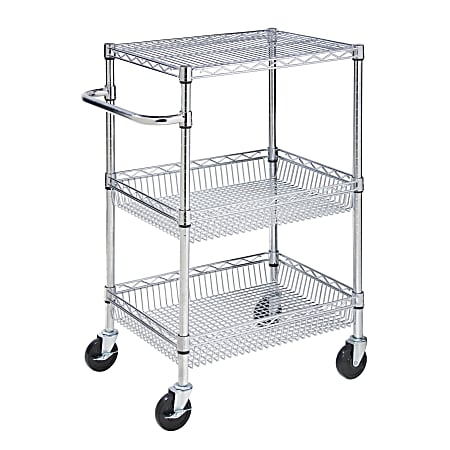 Honey-Can-Do Rolling Utility - Trolley - 3 shelves