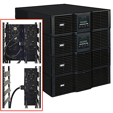 Tripp Lite UPS Smart Online 20000VA 18000W Rackmount 20kVA 208/240V USB DB9 Bypass Switch Hot Swap 12U - 12U Rack/Tower - 8 Hour Recharge - 4.30 Minute Stand-by - 220 V AC Input - 200 V AC, 208 V AC, 220 V AC, 230 V AC, 240 V AC Output - 2 x NEMA L6-30R