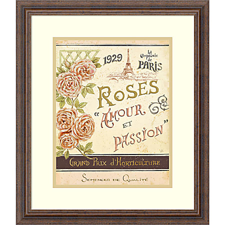 Amanti Art French Seed Packet I Framed Art Print By Daphne Brissonnet, 21 1/2"H x 18 1/2"W, Distressed Wood