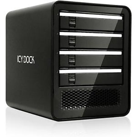 Icy Dock ICYCube MB561U3S-4SB Drive Enclosure External - Black