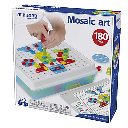 Miniland Educational 180-Piece Mosaic Art Set