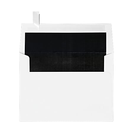 LUX Invitation Envelopes, A7, Peel & Stick Closure, Black/White, Pack Of 1,000