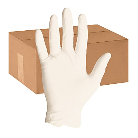 Protected Chef Latex General-Purpose Gloves - X-Large Size - Latex - Natural - Ambidextrous, Disposable, Powder-free, Comfortable, Snug Fit - For Cleaning, Food Handling - 1000 / Carton