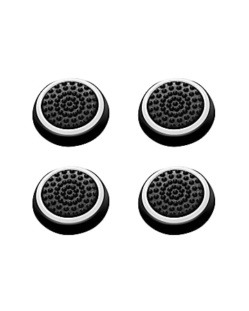 Insten 4-piece Set Controller Analog Thumbstick Cap For PS4, XBox One, Nintendo Switch Pro Controllers, Black White