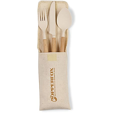 Custom Gaia Bamboo Fiber Cutlery Set