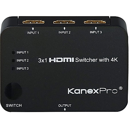 KanexPro 3x1 HDMI Switcher with 4K Support -