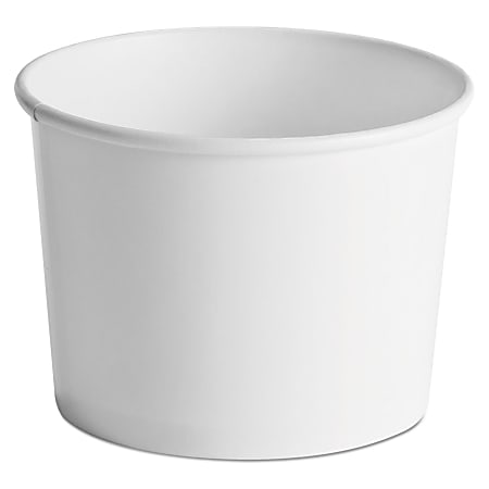 Chinet® Paper Food Containers, 64 Oz, White, 25 Containers Per Pack, Carton Of 10 Packs