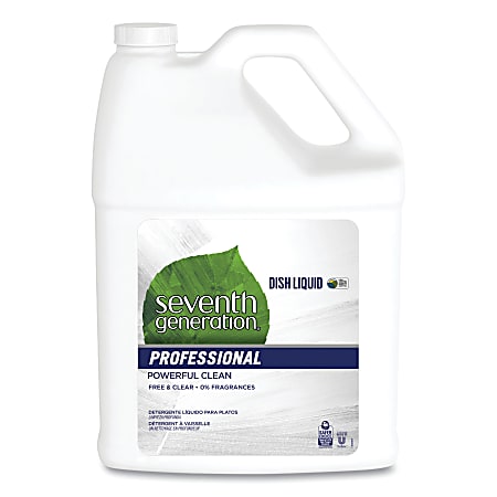 Seventh Generation Professional Dishwashing Liquid, Free And Clear, 1 Gallon