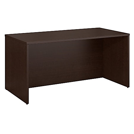 Bush Business Furniture 300 Series Desk, 60"W, Mocha Cherry, Premium Installation