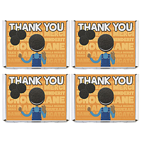 Oreo Gift Boxes, Thank You, Pack Of 4 Boxes