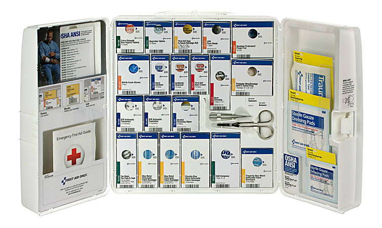 First Aid Only SmartCompliance 50 Person Plastic Food Service First Aid ...