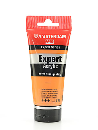 Amsterdam Expert Acrylic Paint Tubes, 75 mL, Transparent Orange, Pack Of 2