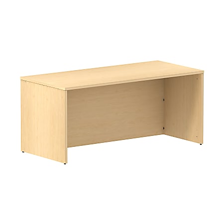 Bush Business Furniture 300 Series Desk, 66"W, Natural Maple, Premium Installation
