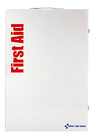 First Aid Only Smart Compliance 200-Person Food Service First Aid Cabinet Without Medication, 26"H x 17"W x 5-3/4"D, White