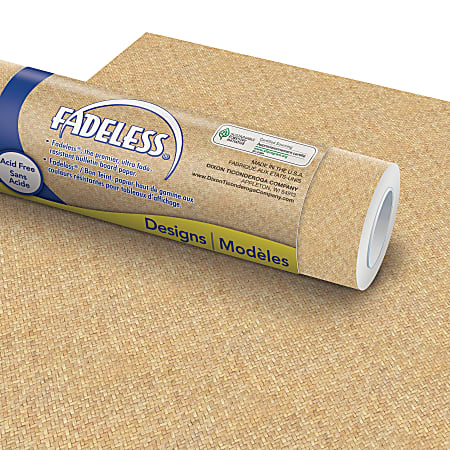 Pacon® Fadeless Bulletin Board Art Paper, 48" x 12', Wicker, Pack Of 4 Rolls