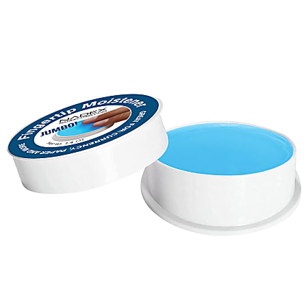 Nadex Coins Jumbo NXTE-1744 Non-Slip Cash-Counting Fingertip Moistener Pads, 1.41 Oz, Blue