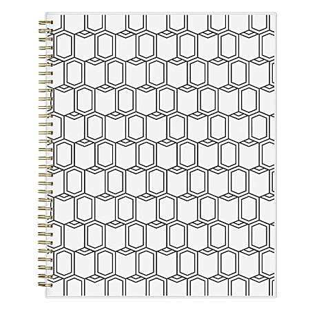 2024 Blue Sky™ Weekly/Monthly Appointment Book Planning Calendar, 8-1/2" x 11", Sheridan Black Frosted, January To December 2024 , 137277