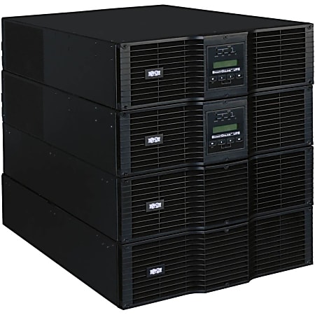Tripp Lite UPS Smart Online 16000VA 14400W Rackmount 16kVA 200,240V Manual Bypass Hot Swap USB DB9 C19 12URM, 12U Rack/Tower