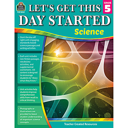 Teacher Created Resources Lets Get This Day Started: Science, Grade 5