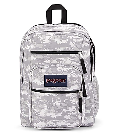 Jansport Big Student Backpack, 70% Recycled, 8-Bit Camo