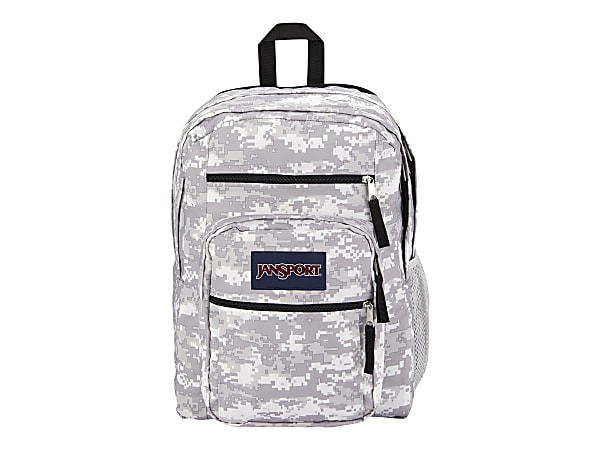 Jansport Big Student Backpack, 70% Recycled, 8-Bit Camo