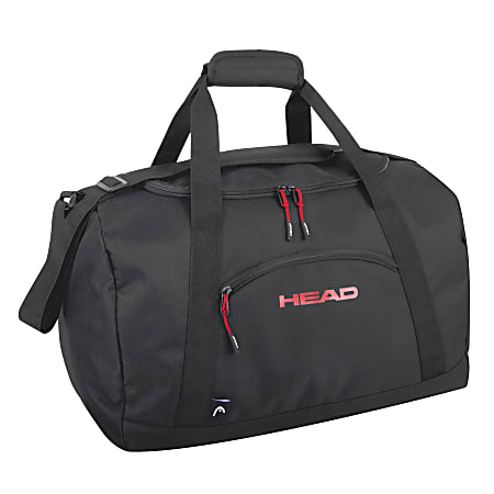 HEAD Polyester Duffel Bag, 12"H x 20"W x 11-1/2"D, Black