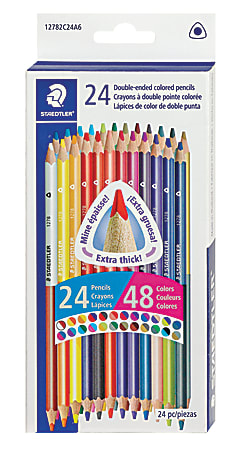 Staedtler® Duo Ended Color Pencils, Assorted Colors, Box