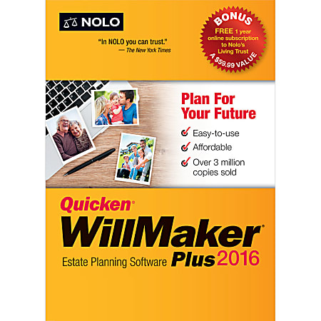 Quicken® WillMaker Plus 2016, Download Version