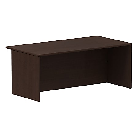 Bush Business Furniture 300 Series Conference Desk, 72"W, Mocha Cherry, Premium Installation