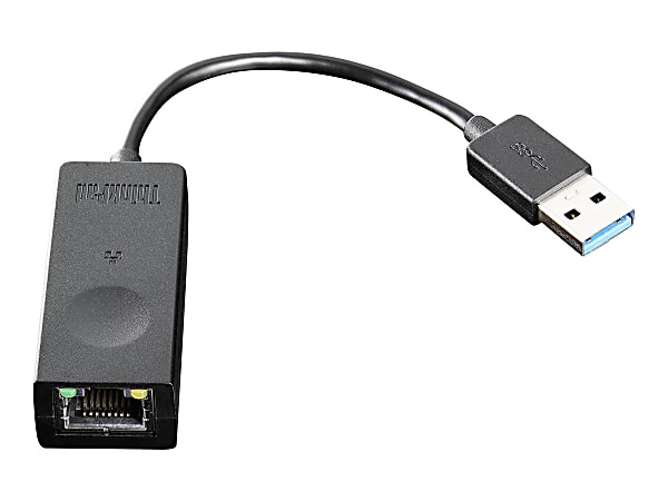 Lenovo ThinkPad USB 3.0 Ethernet Adapter - USB - 1 Port(s) - 1 x Network (RJ-45) - Twisted Pair