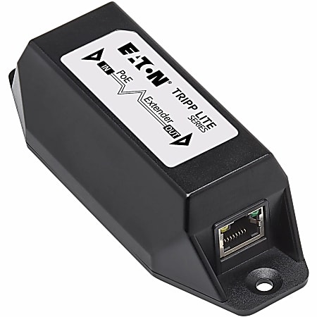 Eaton Tripp Lite Series Gigabit Ethernet PoE/PoE+ Extender - Cat5e/6/6a, RJ45, IEEE 802.3at/af, 30W, 1 Port, 328 ft. (100 m) - NPOEEXT1G30