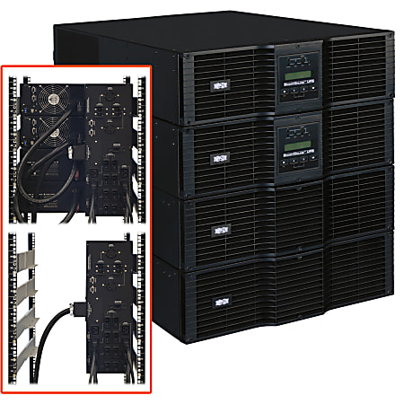 Tripp Lite UPS Smart Online 16000VA 14400W Rackmount 16kVA 208/240V Manual Bypass Hot Swap USB DB9 12URM, 12U Rack/Tower
