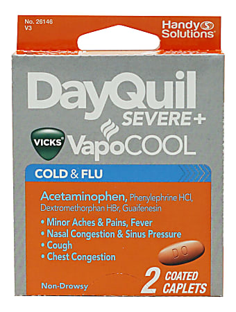 DayQuil VapoCOOL Cold & Flu Relief Medicine, Pack Of 2 Caplets
