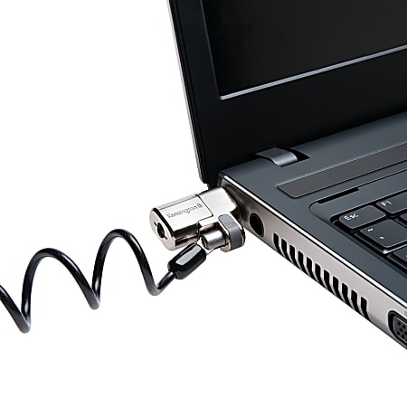 Kensington ClickSafe Laptop Cable Lock - 6 ft Cable - Portable - Keyed Lock