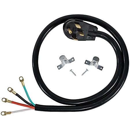Certified Appliance Accessories 4-Wire Eyelet 40-Amp Range Cord - 250 V AC / 40 A - 5 ft Cord Length - 4-wire / Right-angle Plug