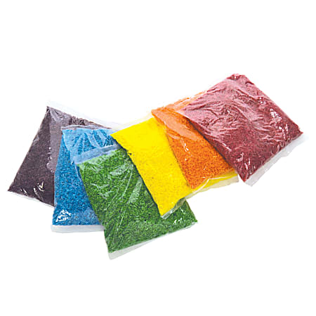 Roylco Sensory Rice, Assorted Colors, Pack Of 6