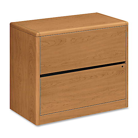 HON® 10700 36"W x 20"D Lateral 2-Drawer File Cabinet, Harvest Cherry