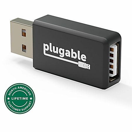 Plugable USB Data Blocker, Protect Against Juice Jacking - Universal Fast 1A Charge-Only Adapter for Android, Apple iOS, and Windows Mobile Devices