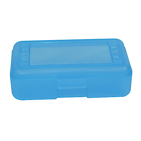 Romanoff Products Pencil Boxes, 8 1/2"H x 5 1/2"W x 2 1/2"D, Blueberry, Pack Of 12