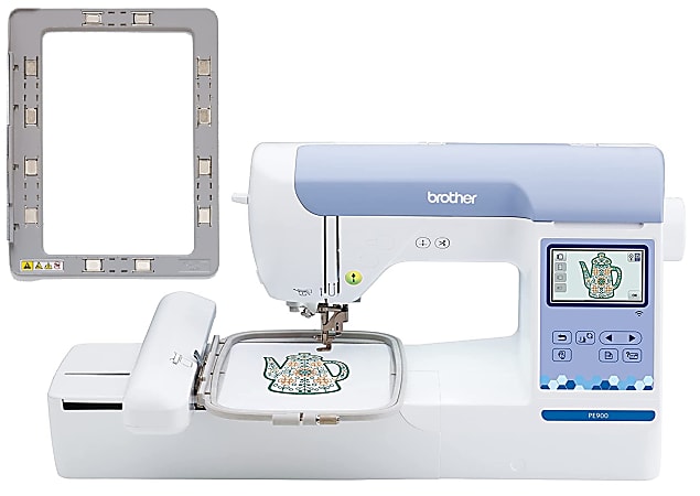 Brother PE900 Embroidery Machine With WLAN and Magnetic Embroidery Hoop, White