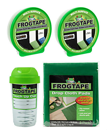 Duck® Brand FrogTape Medium Paint Project Prep Pack, 0.94" x 60 Yd