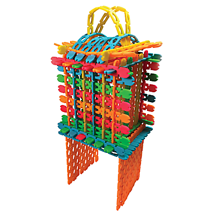 Roylco Structure Sticks Building Set, Assorted Colors, Pack Of 400 Sticks