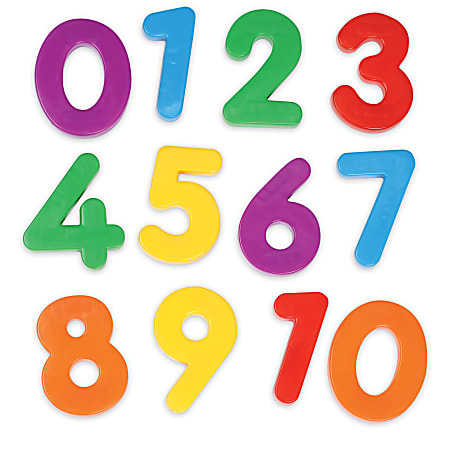 Set Of 36 Jumbo Magnetic Numbers Educational Toys For Kids 