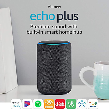 Amazon Echo Plus 2nd Generation Smart Speaker Charcoal