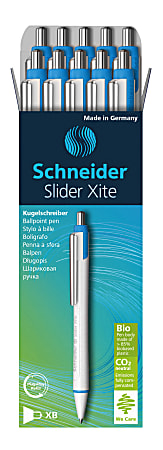 XB White Barrel with Black Ink 1 Pen Schneider Slider Xite Ballpoint Pen 