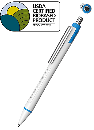 XB White Barrel with Black Ink 1 Pen Schneider Slider Xite Ballpoint Pen 