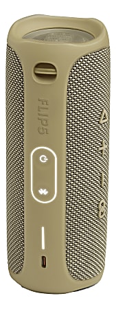 JBL Flip 5 Portable Waterproof Speaker, Sand, JBLFLIP5SANDAM-Q