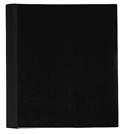 Office Depot® Brand Stellar Notebook With Spine Cover, 8-1/2" x 11", 1 Subject, College Ruled, 100 Sheets, Black