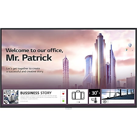 LG 43UH5F-H Digital Signage Display - 43" LCD - 3840 x 2160 - LED - 500 Nit - 2160p - HDMI - USB - DVI - SerialEthernet - Black